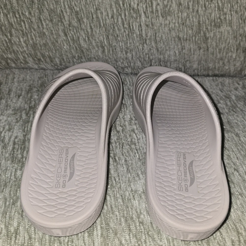 Skechers Go Recover Archfit Cream Sparkles W9 - Picture 4 of 9